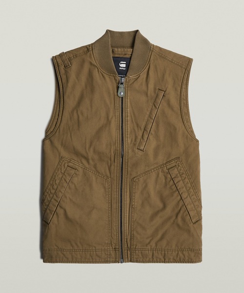 G-STAR RAW ベスト ジレ DUTY CANVAS VEST/ヴィンテージライク