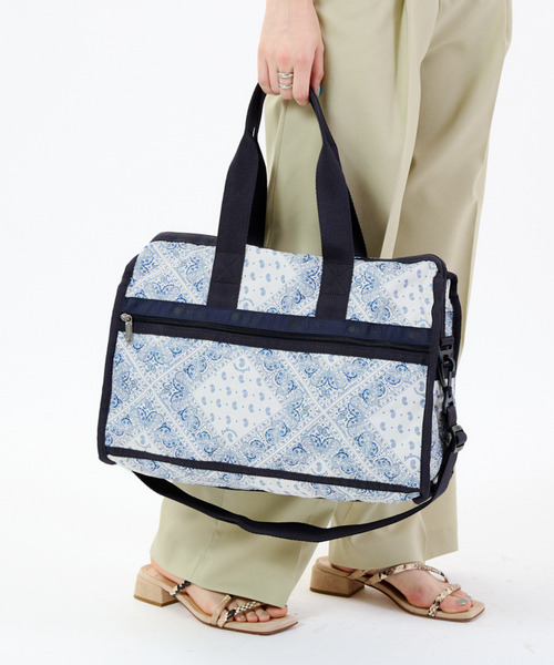 LeSportsac ボストンバッグ DELUXE MED WEEKENDER バンダナ