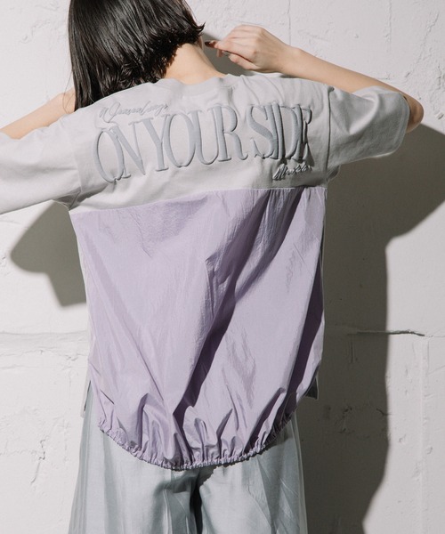「MARECHAL TERRE」 半袖カットソー MEDIUM ライトパープル レディース