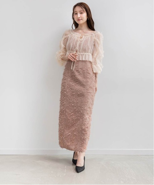 ランダ（RANDA）/チュールブラウスセットワンピース RANDA（ランダ） ワンピース チュールブラウスセットキャミワンピース