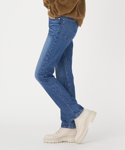 Levi's 501 BIGE ダメージ加工　インディゴ Levi's 「Levi's」 ダメージ加工デニムパンツ 23inch インディゴ