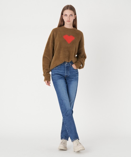 Levi's 「Levi's」 ダメージ加工デニムパンツ 23inch インディゴ