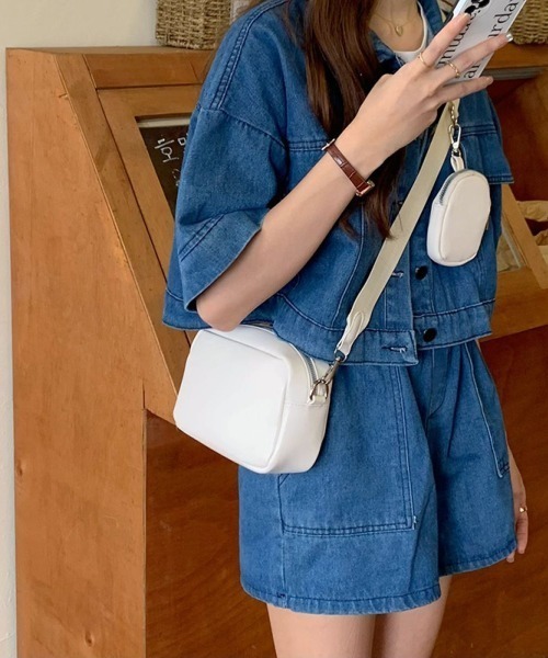 LETee ショルダーバッグ バッグ ちびポーチ付ミニショルダーバッグ