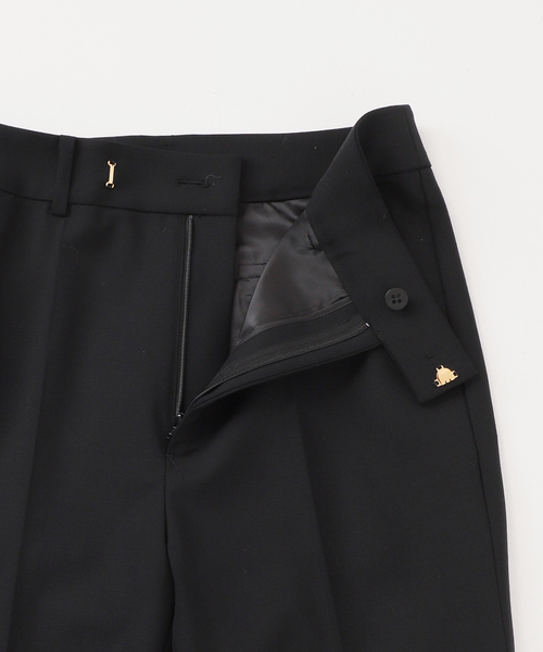 NOBLE（ノーブル） スラックス パンツ ハイストレッチナローフレア