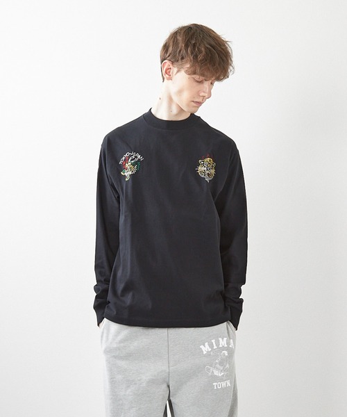 ミマ tシャツ 「ミマ」ネオンサイン刺繍ロンTEE メンズ レディース 