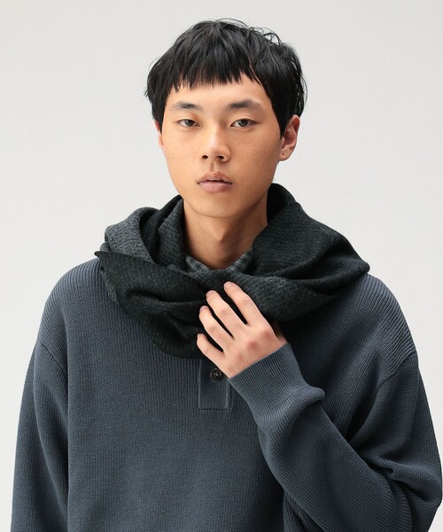 BEAMS（ビームス） マフラー カシミヤ 2トーン マフラー メンズ