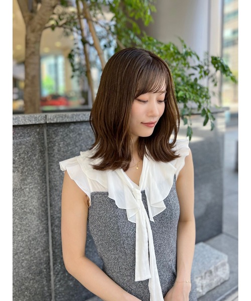 SNIDEL ワンピース Sustainableフリルカラードッキングミニ