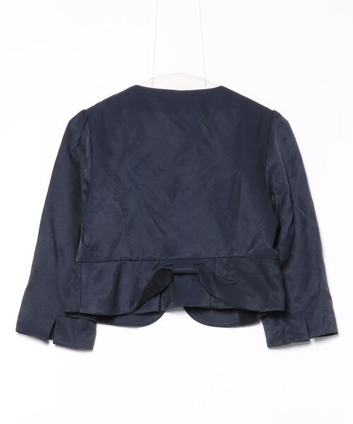 「RUIRUE BOUTIQUE」 ノーカラージャケット L ネイビー レディース