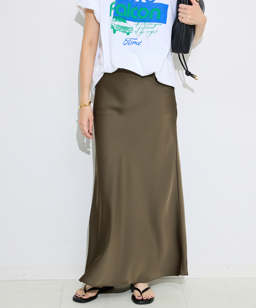 SLOBE IENA スカート サテンナロースカート : ZOZOTOWN Yahoo!店