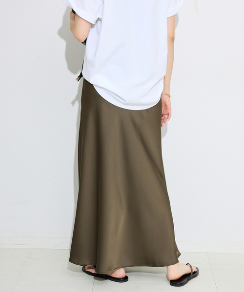 SLOBE IENA スカート サテンナロースカート : ZOZOTOWN Yahoo!店