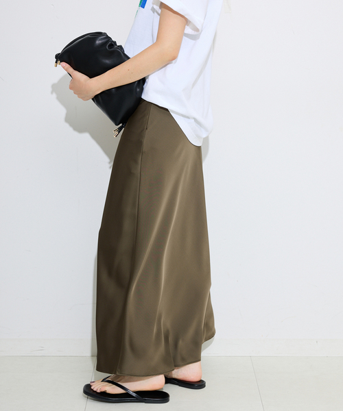 SLOBE IENA（スローブイエナ） スカート サテンナロースカート