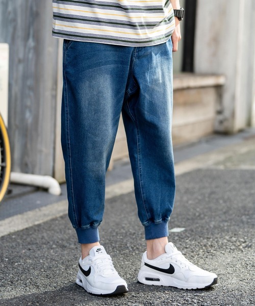 [Rocky Monroe] повреждение обработка Denim брюки Lb люмен z