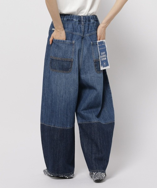 「niko and...」 加工デニムパンツ MEDIUM ブラック レディース
