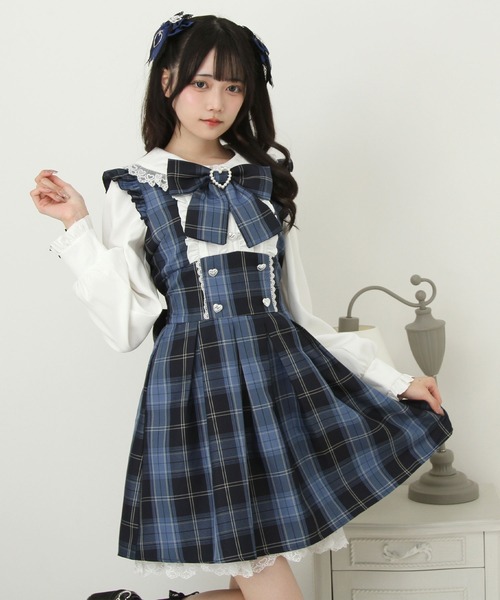 極美品 TO BE CHICトゥビーシック 40 M フリル＆リボンワンピース 極美