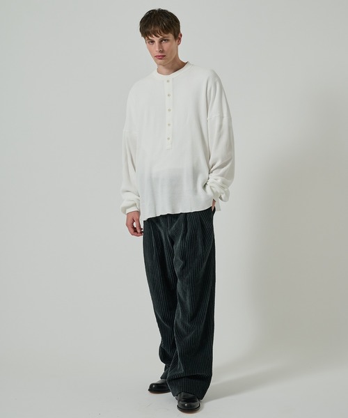 SHINYAKOZUKA（シンヤコヅカ） ヘンリーネック tシャツ 「SHINYAKOZUKA