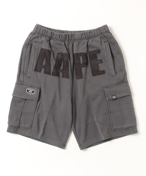 「AAPE BY A BATHING APE」 ショートパンツ LARGE ブラック メンズ_画像2