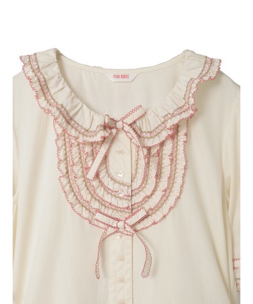 PINK HOUSE（ピンクハウス） ワンピース フローラルテープ使い