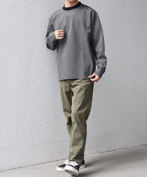 SHIPS any チノパン any:「洗濯機可能」フェードカラー ストレッチ