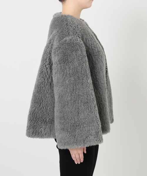 saqui ブルゾン アウター サキ WOOL PILE SHORT COAT 25FW26
