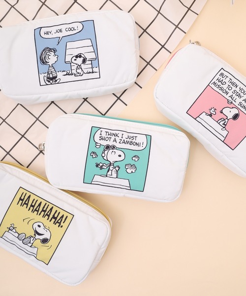 FUNALIVE ポーチ スヌーピー コミックポーチ レディース : ZOZOTOWN