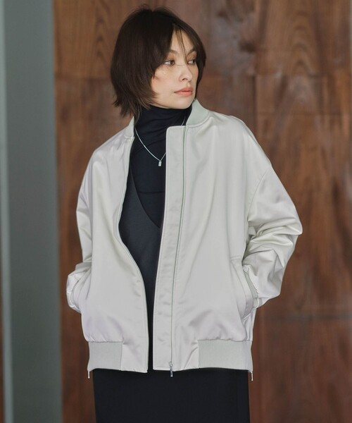 ICB（アイシービー） ブルゾン アウター マットサテン MA-1ブルゾン