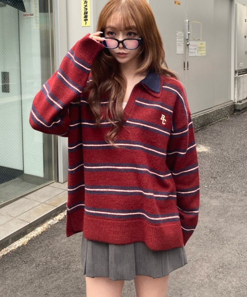 Ray Cassin（レイカズン） ニット セーター 「2サイズ展開」ボーダー