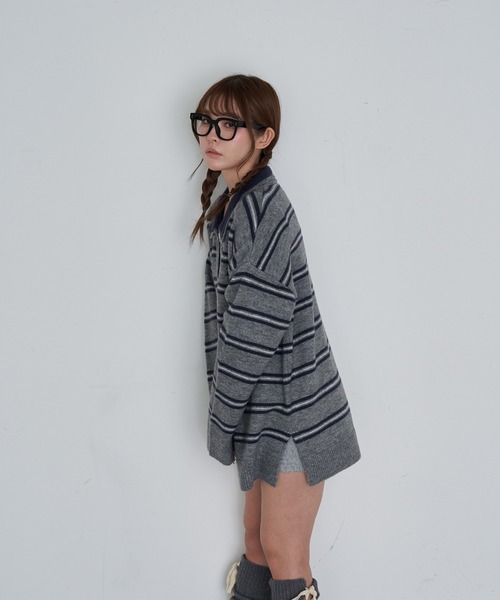 Ray Cassin（レイカズン） ニット セーター 「2サイズ展開」ボーダー