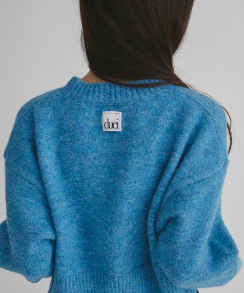 りんごさん専用　 DIESEL ネイビー クロップドニットセーター りんごさん専用 DIESEL ネイビー クロップドニットセーター