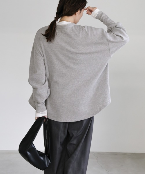 select MOCA（セレクトモカ） tシャツ サーマルヘンリーネックビッグ
