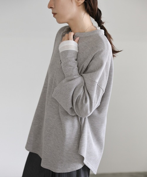 select MOCA（セレクトモカ） tシャツ サーマルヘンリーネックビッグ