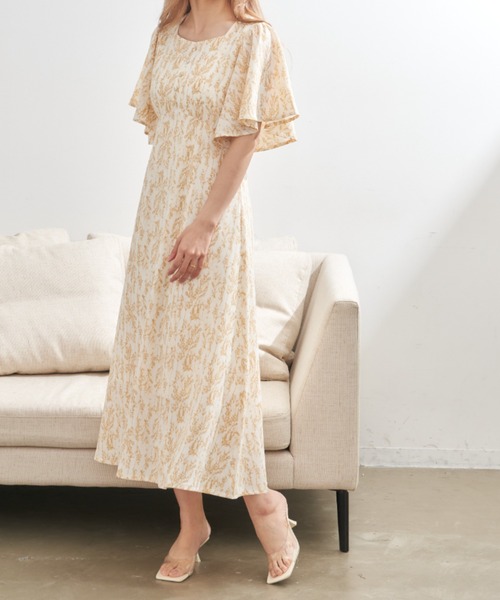 「VANNIE U」 半袖ワンピース FREE ホワイト レディース_画像4