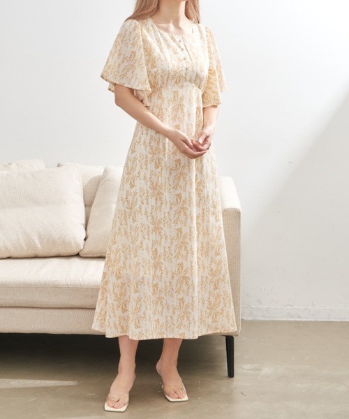 「VANNIE U」 半袖ワンピース FREE ホワイト レディース_画像7