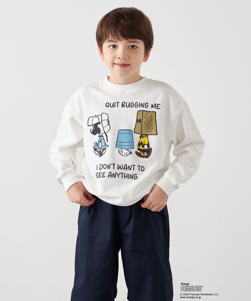 PEANUTS トレーナー SHIPS any: SNOOPY コラボ NOT THERE グラフィック