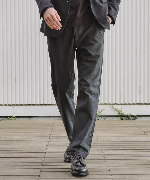 THE SHOP TK パンツ 7DAYSヘリンボンパンツ WARM「裏起毛/ストレッチ