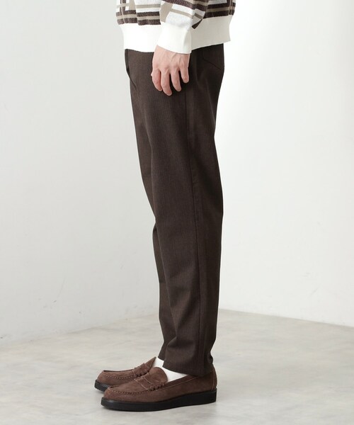 THE SHOP TK パンツ 7DAYSヘリンボンパンツ WARM「裏起毛/ストレッチ