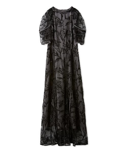 LILY BROWN（リリーブラウン） ドレス チュールエンブロイダリードレス