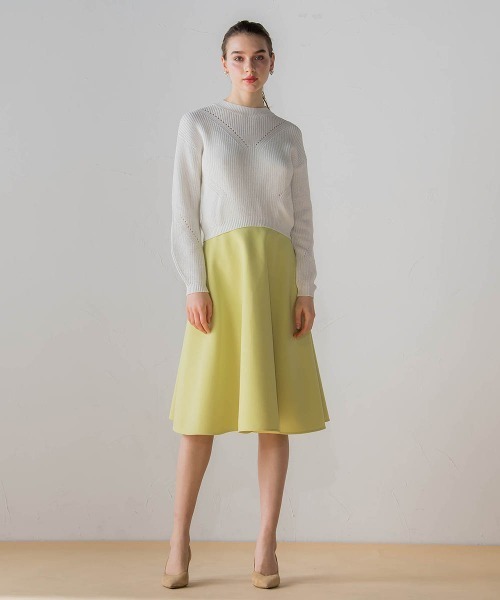 「Viaggio Blu」 フレアスカート M キャメル レディース_画像2