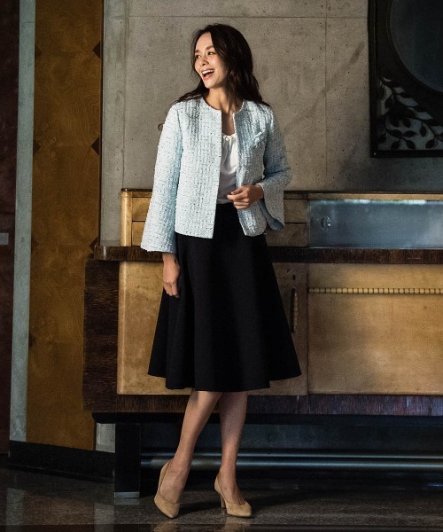 「Viaggio Blu」 フレアスカート M キャメル レディース_画像3