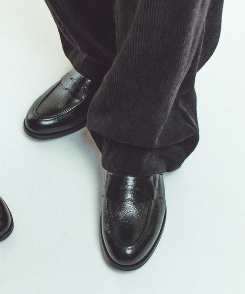 ローファー ケンフォード メンズ K024 EMBOSSED LOAFERS ペイズリー