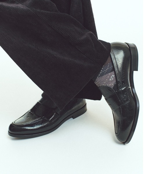 ローファー ケンフォード メンズ K024 EMBOSSED LOAFERS ペイズリー