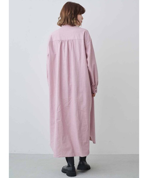 「MEDE19F」 長袖ワンピース LARGE ピンク レディース_画像6