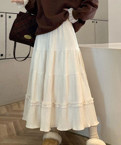 Sally Lunn スカート フリルロングスカート : ZOZOTOWN Yahoo!店