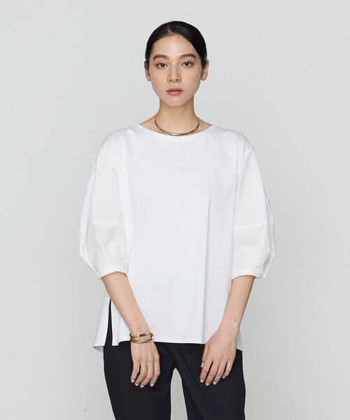 ギャバジン K．T（Gabardine K．T）/プレーティング天竺 ドッキングプルオーバー Gabardine K.T（ギャバジンK.T） tシャツ プレーティング天竺
