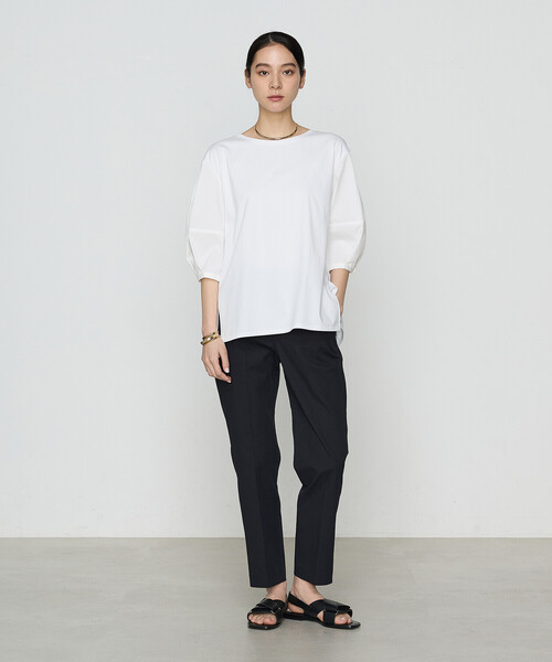 ギャバジン K．T（Gabardine K．T）/〔 +サイズ 〕 プレーティング天竺 ドッキングプルオーバー Gabardine K.T（ギャバジンK.T） tシャツ プレーティング天竺