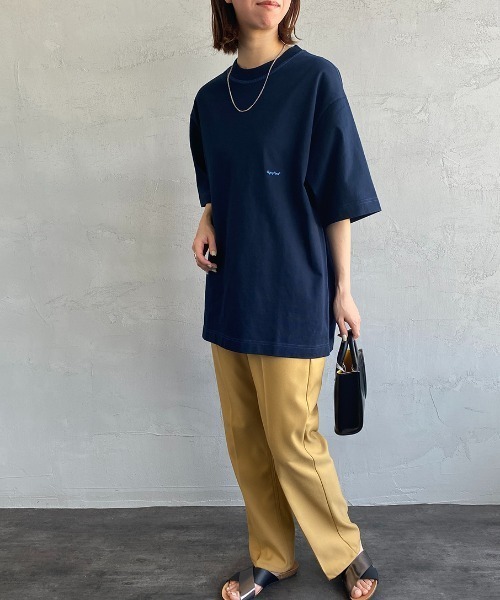 「GYMPHLEX」 半袖Tシャツ S オフホワイト レディース_画像7