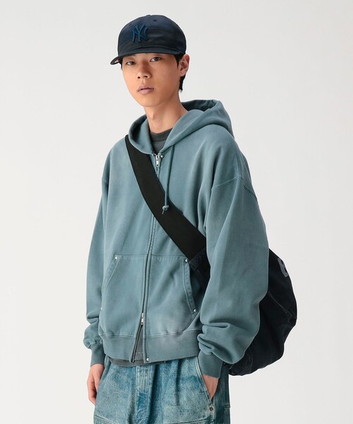 BEAMS（ビームス） パーカー フェード リベット フルジップアップ 