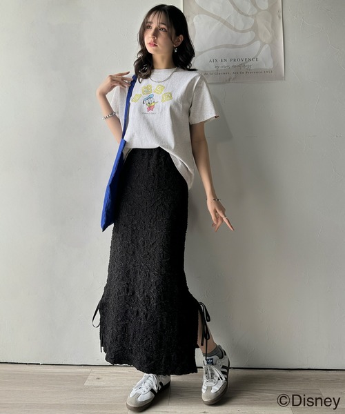 「classicalelf」 半袖Tシャツ「Disneyコラボ」 MEDIUM グレー レディース_画像6
