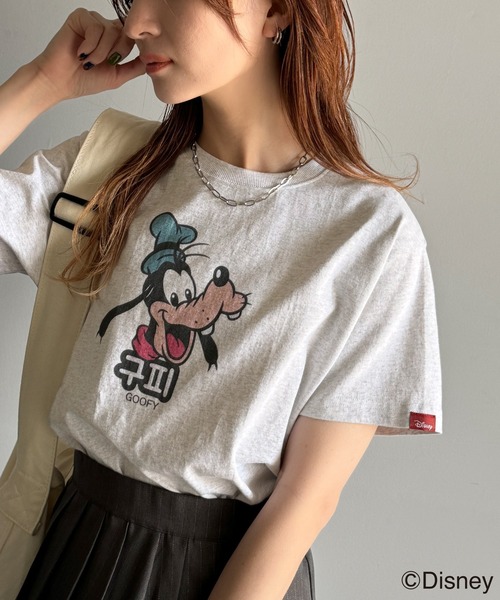 「classicalelf」 半袖Tシャツ「Disneyコラボ」 MEDIUM グレー レディース_画像8