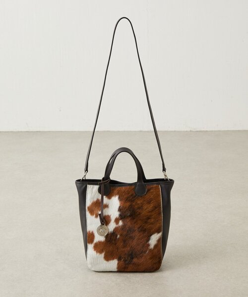 【美品】MARCO MASI　ハラコレザー　2wayショルダーバッグ ブラウン BEARDSLEY（ビアズリー） トートバッグ 「MARCO MASI」ハラコトート