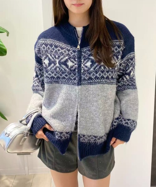 【週末限定価格】 ✨トクコプルミエヴォル ロングニットカーディガン ゆったり セール】ケーブルニットロングカーディガン（カーディガン/ボレロ